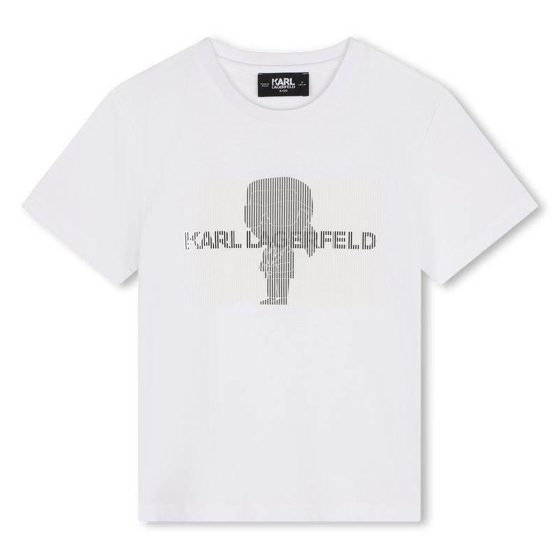 Camiseta algod&oacute;n y manga corta KARL LARGERFELD KIDS 
                        NI&Ntilde;O