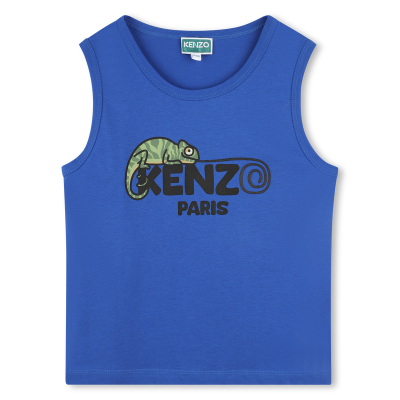 Camiseta sin mangas de algod&oacute;n KENZO KIDS 
                        NI&Ntilde;O