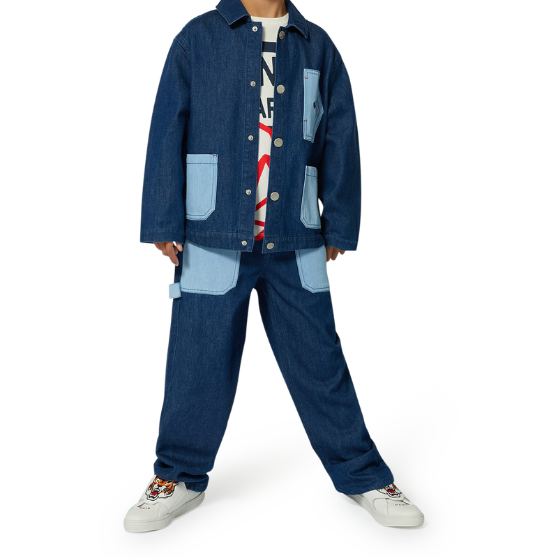 Pantal&oacute;n vaquero con bolsillos KENZO KIDS 
                        NI&Ntilde;O