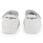Zapatillas bajas de piel de vaca KARL LAGERFELD KIDS 
                    UNISEXO