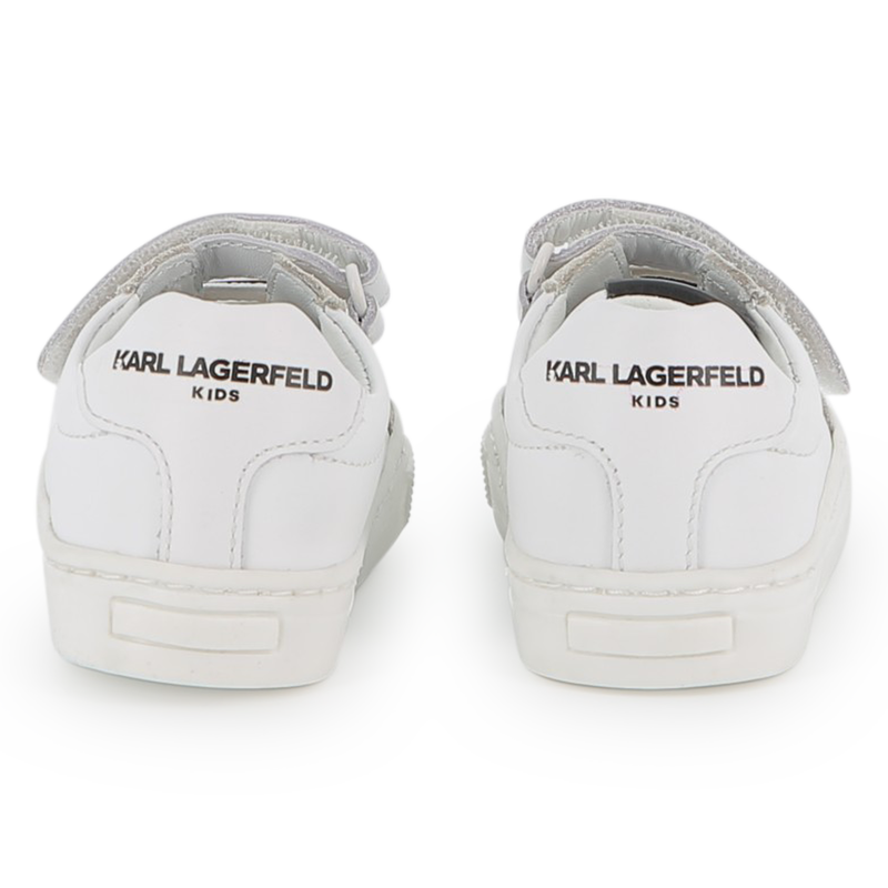 Zapatillas bajas de piel de vaca KARL LAGERFELD KIDS 
                        UNISEXO