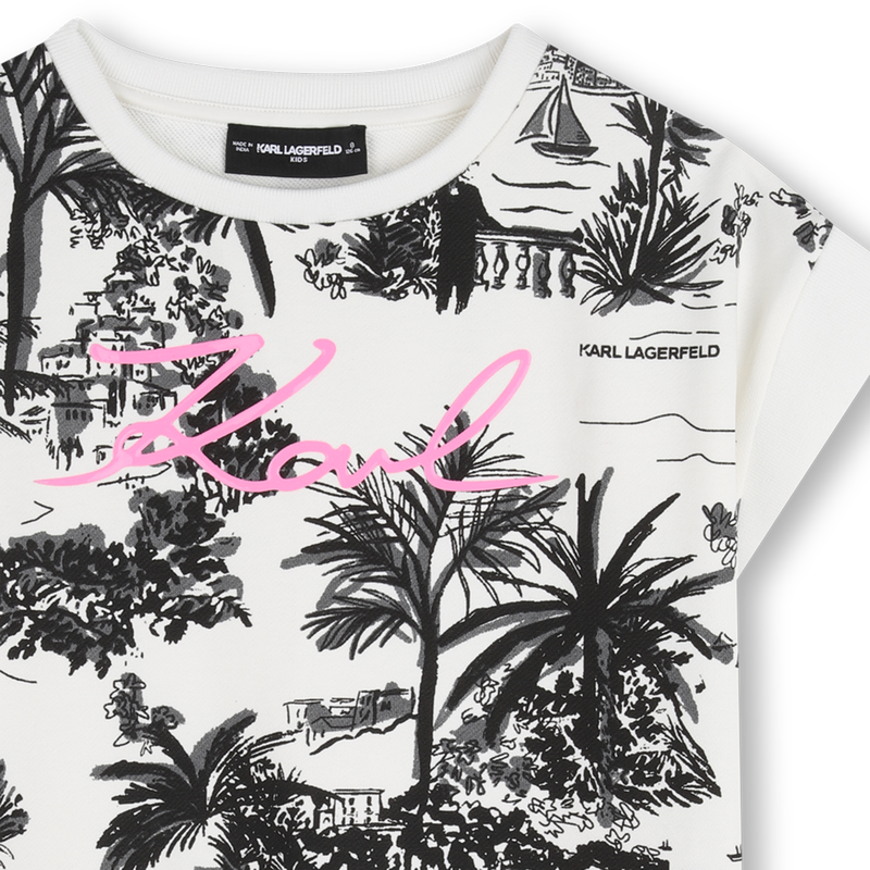 VESTIDO MANGA CORTA KARL LAGERFELD KIDS 
                        NI&Ntilde;A