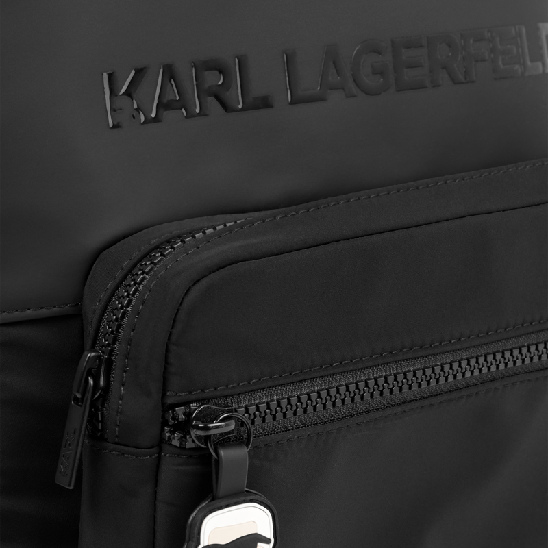 Mochila con logo en relieve KARL LAGERFELD KIDS 
                        NI&Ntilde;O