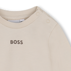 Conjunto de pantal&oacute;n, c&aacute;rdigan y camiseta BOSS 
                    NI&Ntilde;O