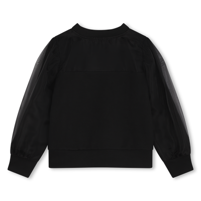Sudadera con mangas de organza KARL LAGERFELD KIDS NI&Ntilde;A