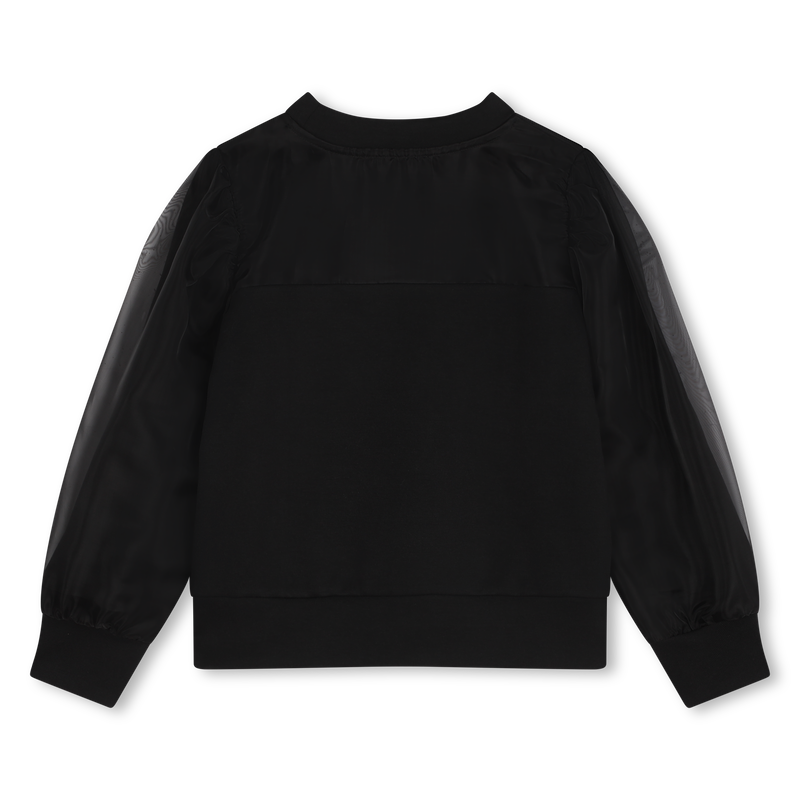 Sudadera con mangas de organza KARL LAGERFELD KIDS 
                        NI&Ntilde;A