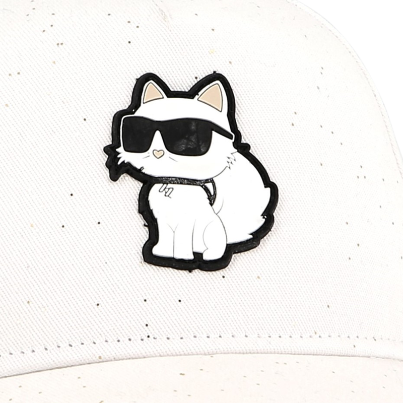 Gorra ajustable de algod&oacute;n KARL LAGERFELD KIDS 
                        NI&Ntilde;A