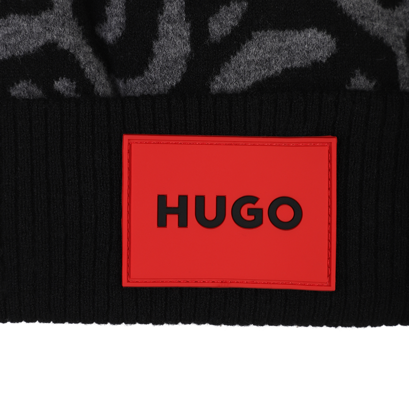 Gorro de punto y jacquard HUGO 
                        NI&Ntilde;A