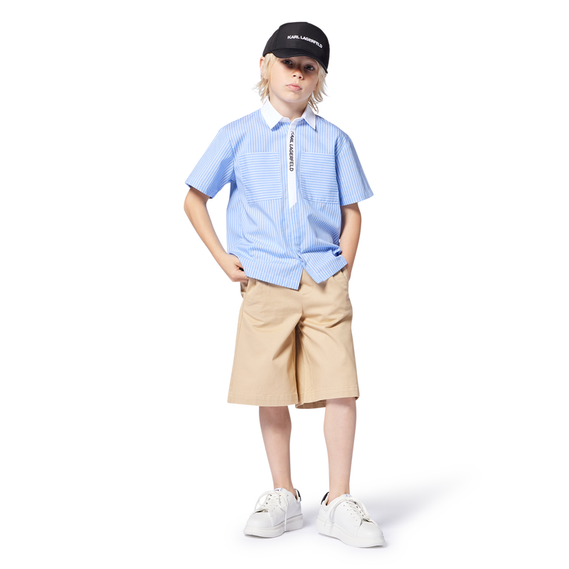 Bermudas de sarga KARL LAGERFELD KIDS 
                        NI&Ntilde;O