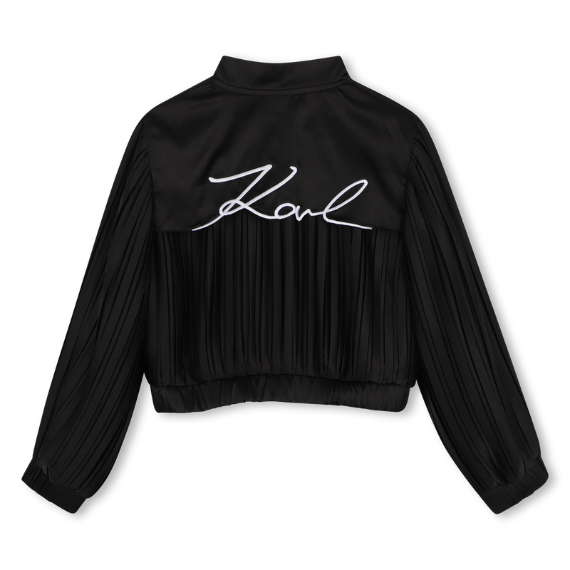 Chaqueta de manga plisada KARL LAGERFELD KIDS 
                        NI&Ntilde;A