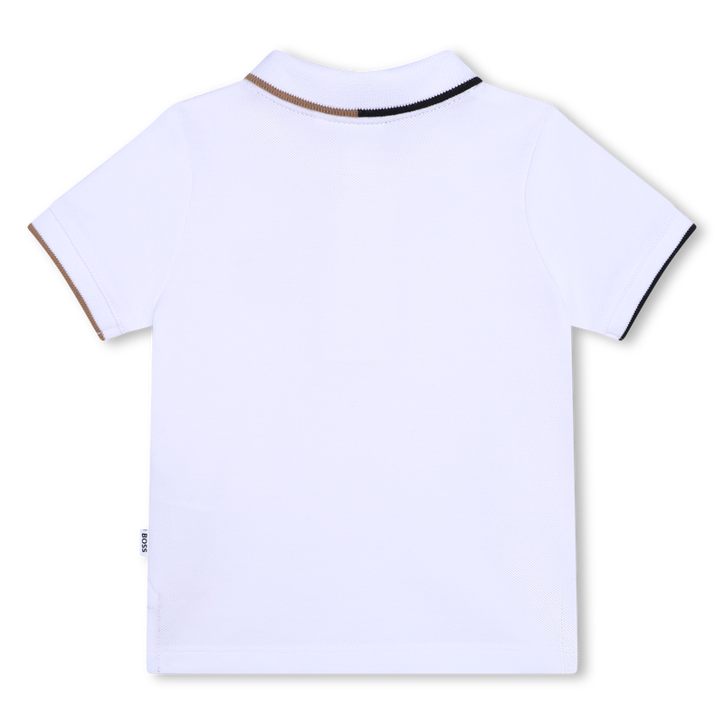 Polo de algod&oacute;n de rayas BOSS 
                        NI&Ntilde;O