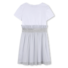 Vestido bimaterial manga corta KARL LAGERFELD KIDS 
                    NI&Ntilde;A
