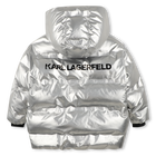 Chaqueta acolchada con capucha KARL LAGERFELD KIDS 
                    NI&Ntilde;A