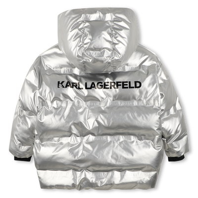 Chaqueta acolchada con capucha KARL LAGERFELD KIDS NI&Ntilde;A