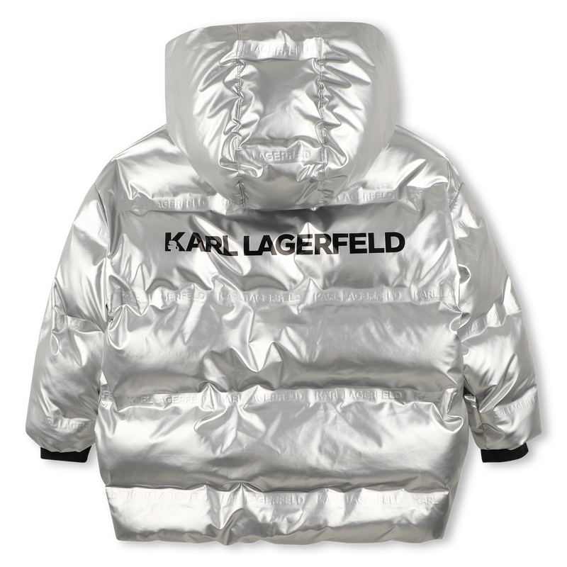 Chaqueta acolchada con capucha KARL LAGERFELD KIDS 
                        NI&Ntilde;A