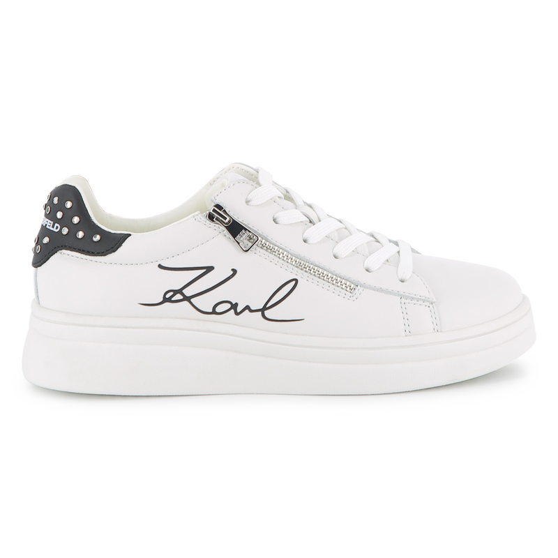ZAPATILLAS DE PIEL DE VACUNO KARL LAGERFELD KIDS 
                        NI&Ntilde;A