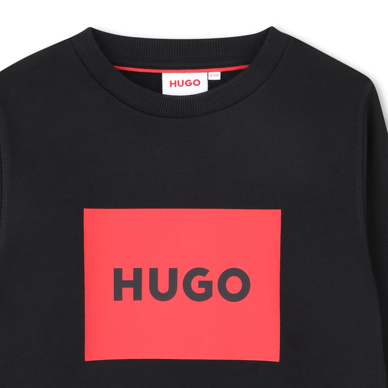 SUDADERA FLEECE HUGO 
                        NI&Ntilde;O