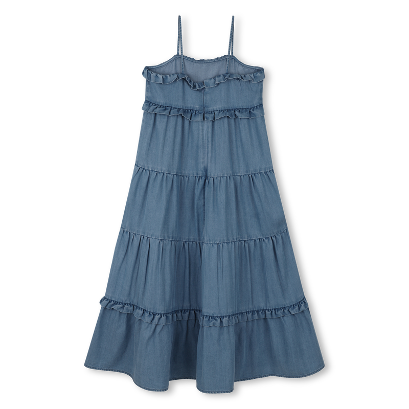 VESTIDO LARGO CON TIRANTES MICHAEL KORS 
                        NI&Ntilde;A