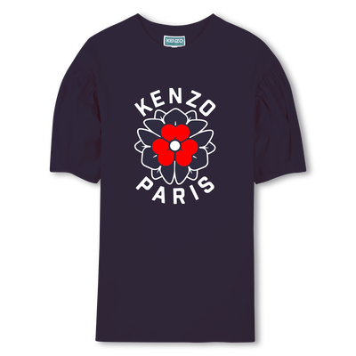 Vestido de manga abullonada KENZO KIDS NI&Ntilde;A