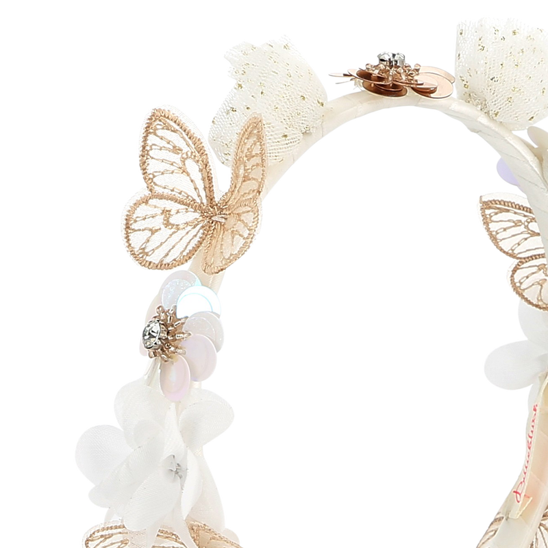 Diadema de flores y mariposas BILLIEBLUSH 
                        NI&Ntilde;A