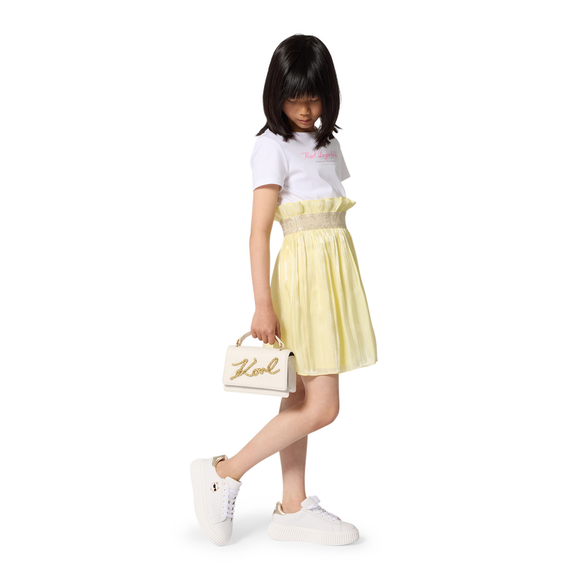 VESTIDO BIMATERIAL MANGA CORTA KARL LAGERFELD KIDS 
                        NI&Ntilde;A