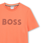 Camiseta manga corta y algod&oacute;n BOSS 
                    NI&Ntilde;O