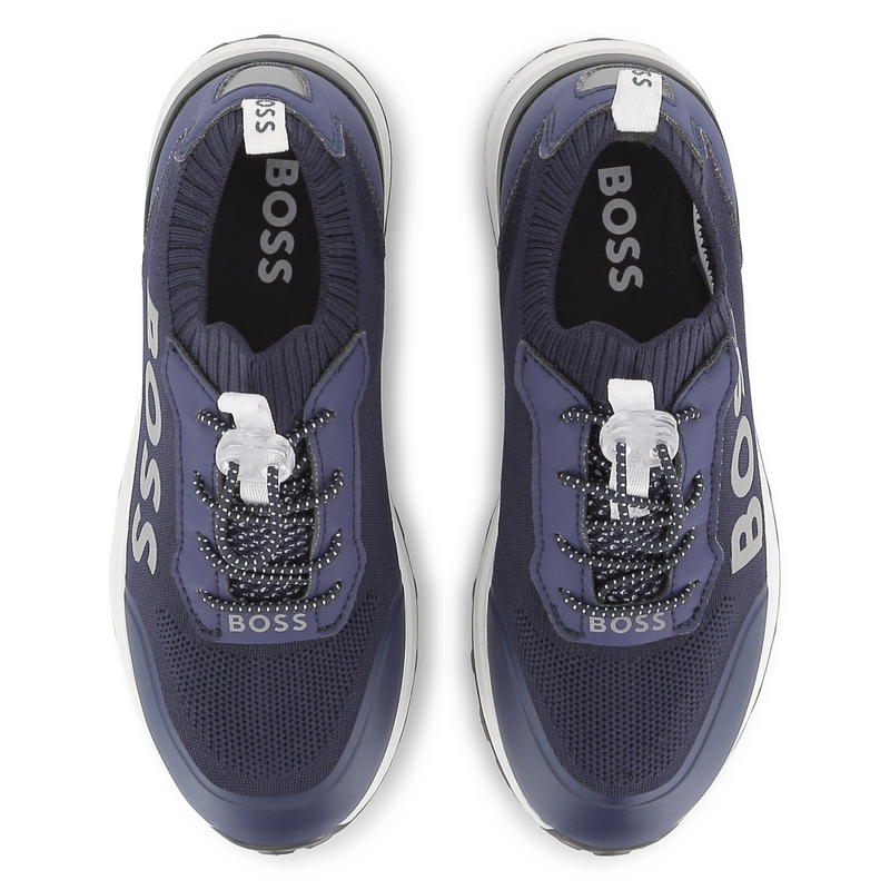 Zapatillas con cordones el&aacute;sticos BOSS 
                        NI&Ntilde;O