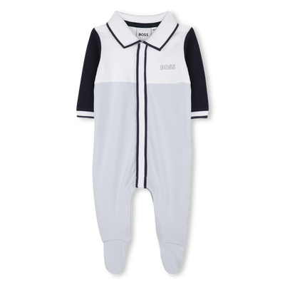Pijama tricolor cuello de polo BOSS NI&Ntilde;O