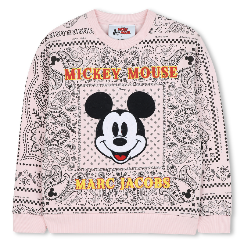 Sudadera de felpa de algod&oacute;n MARC JACOBS 
                        UNISEXO