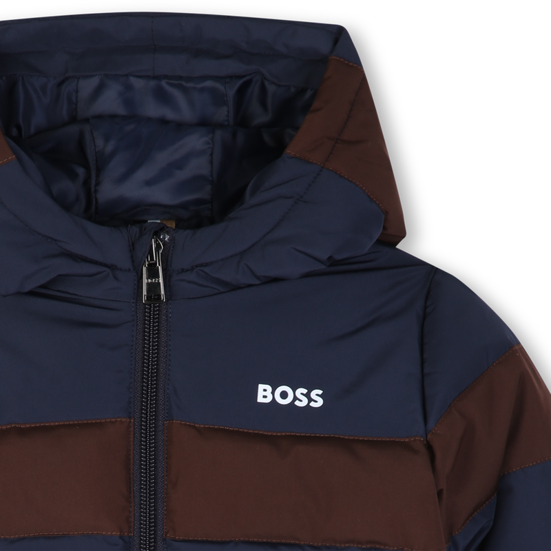 Chaqueta acolchada con capucha BOSS 
                        NI&Ntilde;O