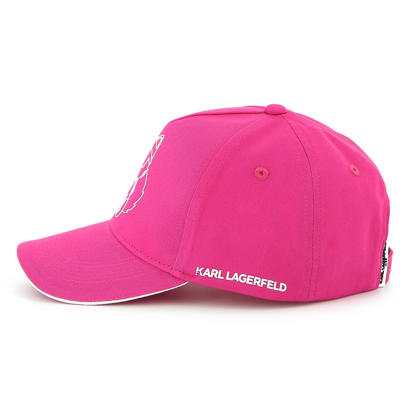 Gorra ajustable de algod&oacute;n KARL LAGERFELD KIDS 
                        NI&Ntilde;A
