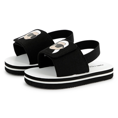 Sandalias ligeras con velcro KARL LAGERFELD KIDS UNISEXO