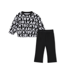 Conjunto de sudadera y pantal&oacute;n KARL LAGERFELD KIDS 
                    NI&Ntilde;A