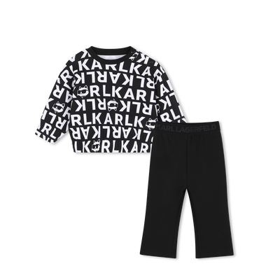 Conjunto de sudadera y pantal&oacute;n KARL LAGERFELD KIDS NI&Ntilde;A