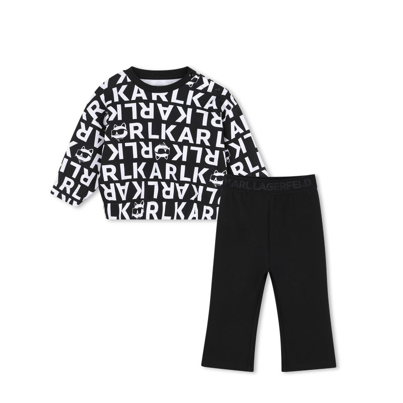 Conjunto de sudadera y pantal&oacute;n KARL LAGERFELD KIDS 
                        NI&Ntilde;A
