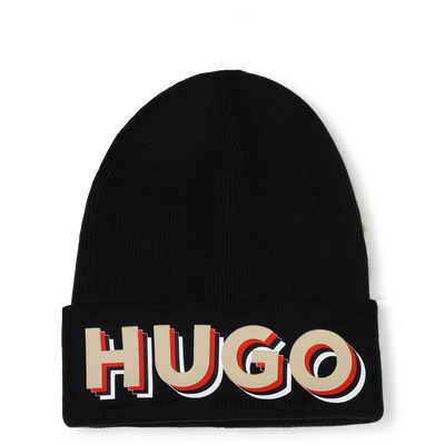 Gorro con vuelta de punto HUGO NI&Ntilde;O