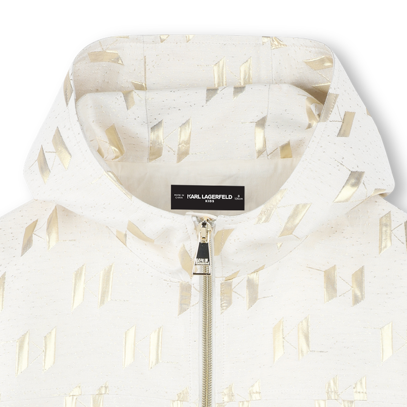 Sudadera con detalles dorados KARL LAGERFELD KIDS 
                        NI&Ntilde;A