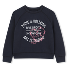 Sudadera estampada ZADIG VOLTAIRE 
                    NI&Ntilde;A
