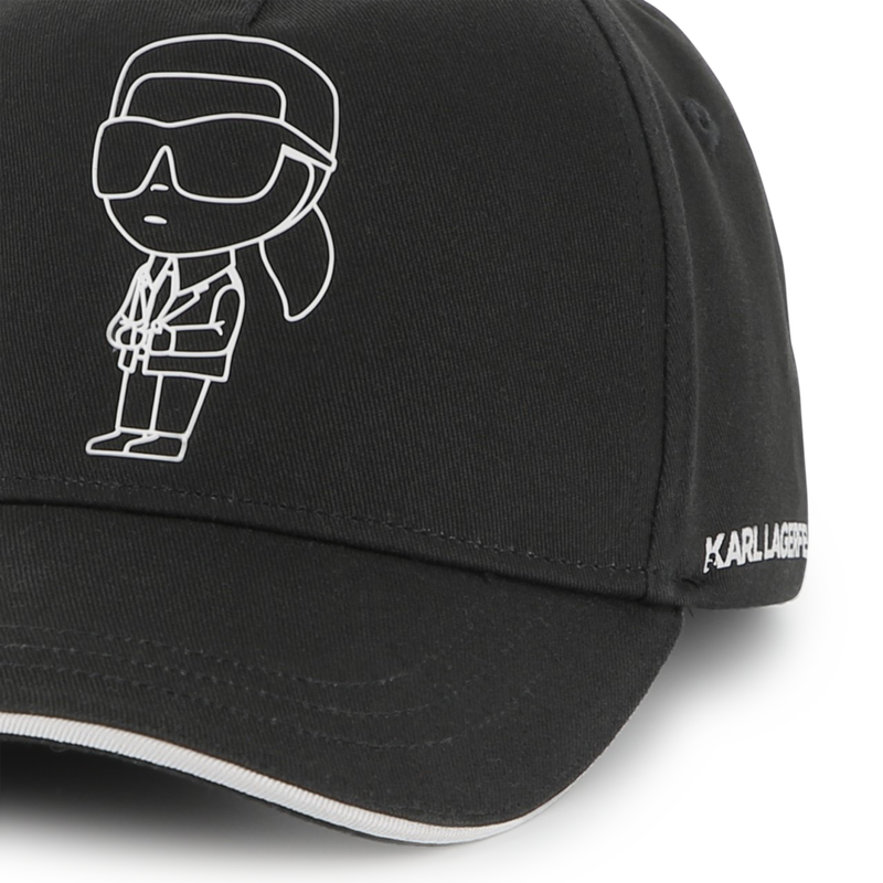 Gorra ajustable de algod&oacute;n KARL LAGERFELD KIDS 
                        NI&Ntilde;O