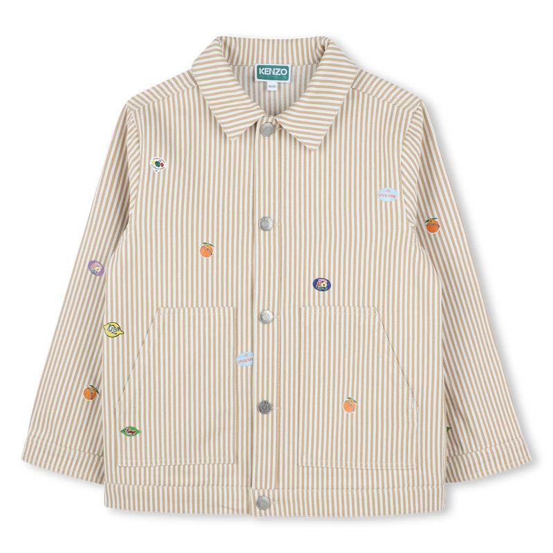 Chaqueta de sarga con rayas KENZO KIDS 
                        UNISEXO