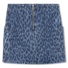 Falda vaquera con estampado de leopardo ZADIG & VOLTAIRE 
                    NI&Ntilde;A