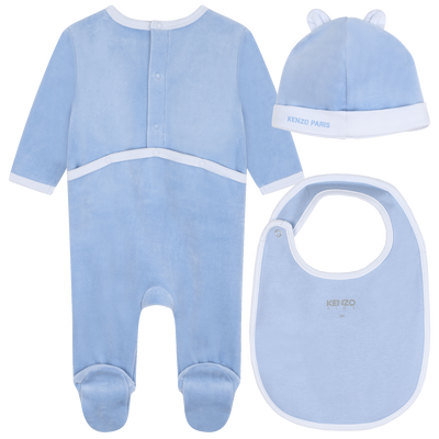 Pijama con gorro y babero KENZO KIDS UNISEXO