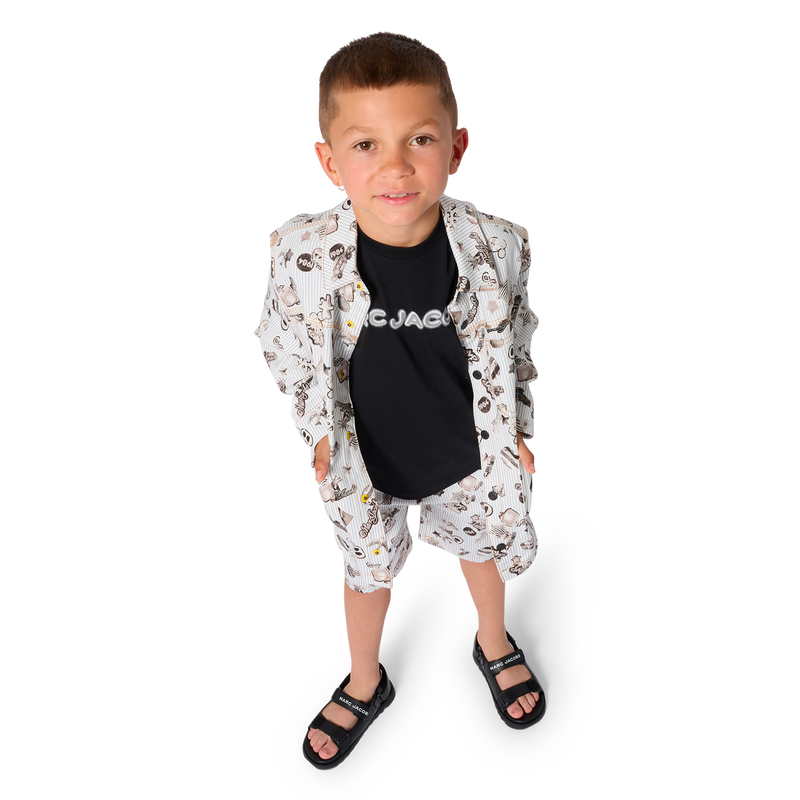 CHAQUETA A RAYAS Y ESTAMPADA MARC JACOBS 
                        NIÑO