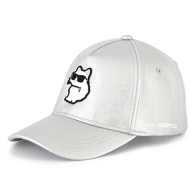 Gorra ajustable con insignia KARL LAGERFELD KIDS NI&Ntilde;A