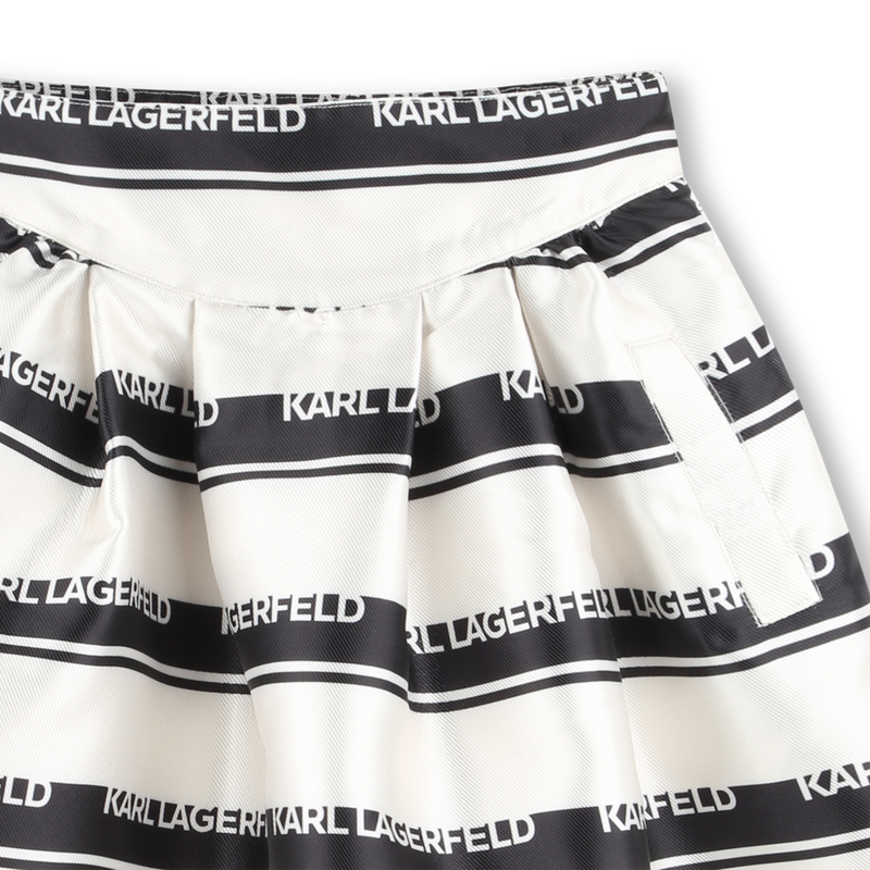 Falda corta de rayas KARL LARGERFELD KIDS 
                        NI&Ntilde;A