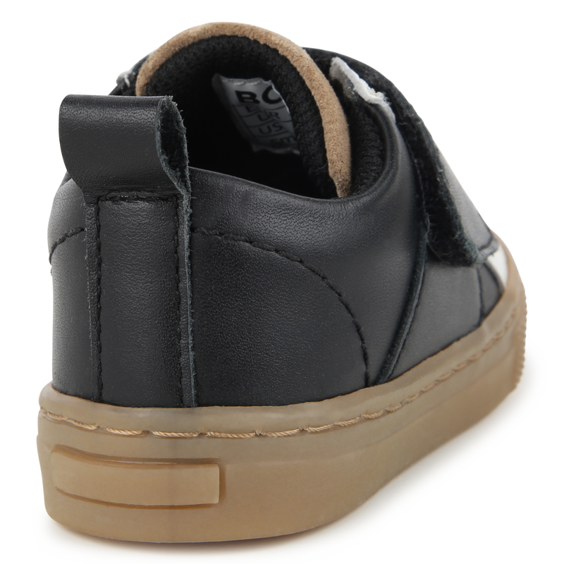 Zapatillas de piel con velcro BOSS 
                        NI&Ntilde;O
