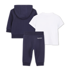 Conjunto de pantal&oacute;n, camiseta y c&aacute;rdigan TIMBERLAND 
                    NI&Ntilde;O