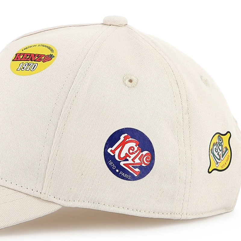 Gorra de algod&oacute;n estampada KENZO KIDS 
                        UNISEXO