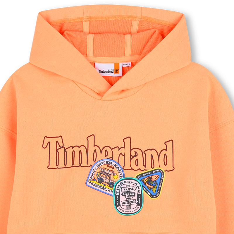 SUDADERA CON CAPUCHA TIMBERLAND 
                        NI&Ntilde;O