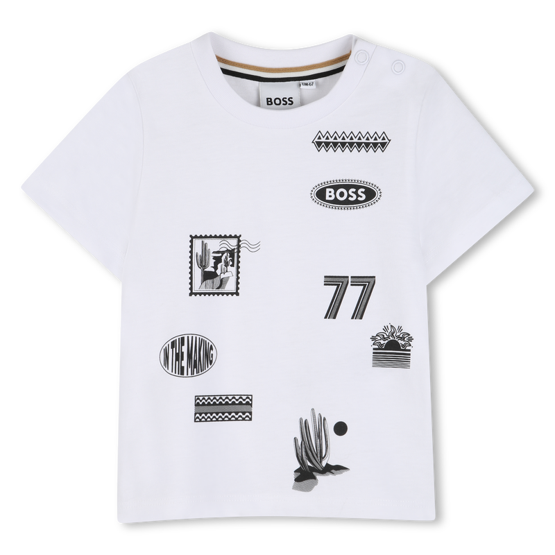 CAMISETA DE MANGA CORTA BOSS 
                        NI&Ntilde;O